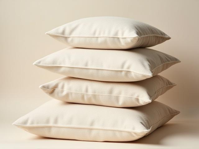Linen Cushion Set with sustainable fabric badge