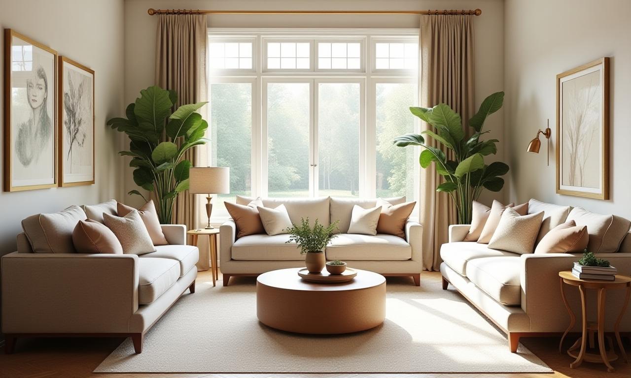 Beautifully styled warm and inviting living room interior showcasing Southern Charm Interiors style